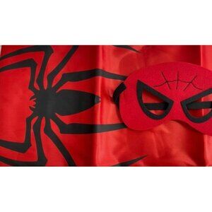 Kids Medium Superhero Cape & Mask New Costume Halloween Spider Man Costume 3-10